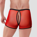 Чоловічі труси з відкритим доступом L-2XL, червоні.