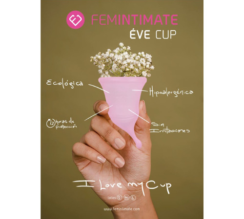 Менструальная чаша Femintimate Eve Cup New размер L, объем — 50 мл, эргономичный дизайн