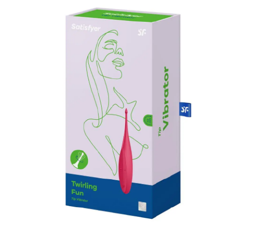 Вібратор для цілеспрямованої стимуляції Satisfyer Twirling Fun POPPY RED