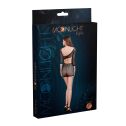 Мини-платье Moonlight Model 07 XS-L Black, глубокое декольте, открытая спинка