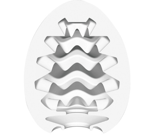 Мастурбатор-яйцо Tenga Egg Wavy II Cool с двойным волнистым рельефом и охлаждающим эффектом