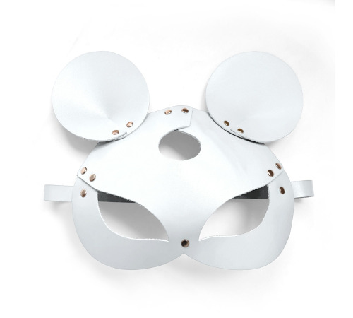 Кожаная маска мышки Art of Sex - Mouse Mask, цвет Белый