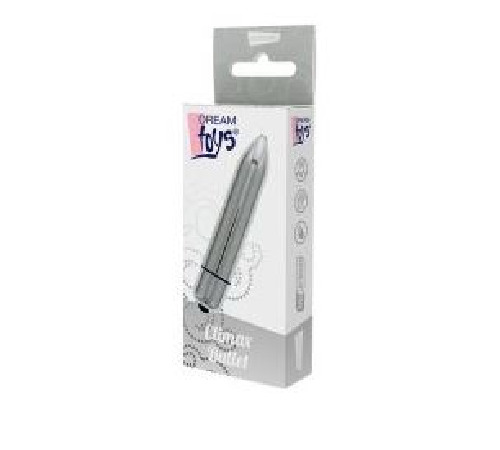 Міні вібромасажер DREAM TOYS 10-SPEED CLIMAX BULLET SILVER