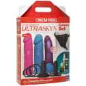 Набор для страпона Doc Johnson Vac-U-Lock Dual Density UltraSKYN Colors Set, диаметр 3х4,5см
