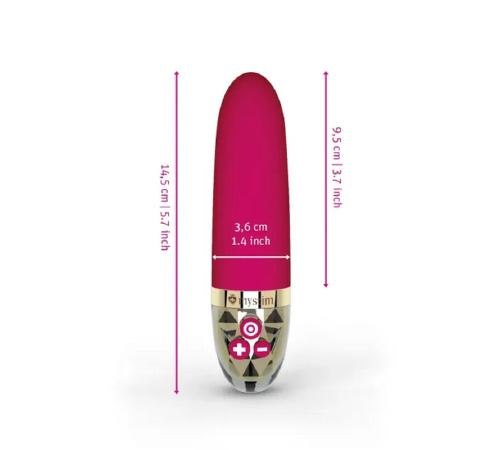 Вибратор Mystim Sleak Freak Pink, 8 режимов, внутренняя и внешняя стимуляция