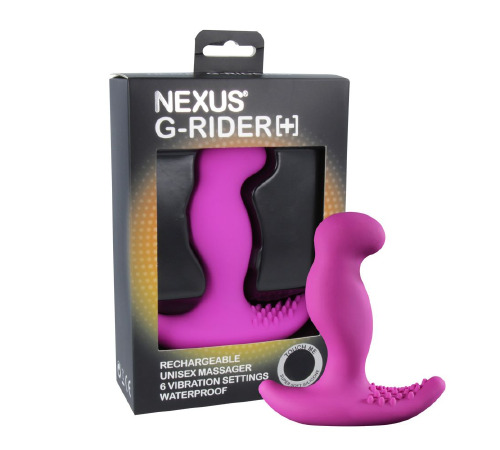 Массажер простаты с вибрацией Nexus G-Rider Plus Purple, макс диаметр 3,8см, перезаряжаемый