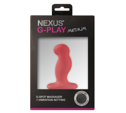 Вибромассажер простаты Nexus G-Play Plus M Red, макс диаметр 3см, перезаряжаемый