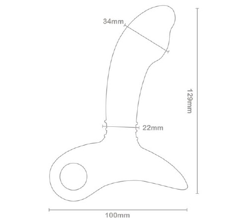 Массажер простаты Nexus Sparta с точечным массажем, макс. диаметр 3,4 см
