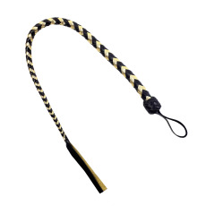 Плеть Снек Ручная работа 90 см черно/золотая