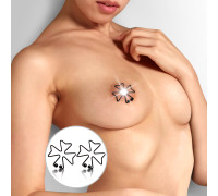 Зажим цветок с защипом, Черный