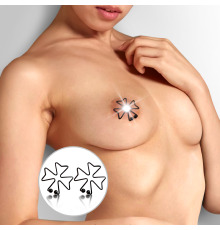 Зажим цветок с защипом, Черный