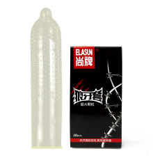 Ультратонкие презервативы Elasun в пупырешку с увеличенным количеством смазки, 10шт/уп.