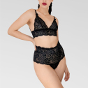 Эротический комплект кружевного белья Анжелика, лиф и трусики