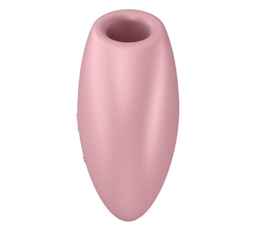 Вакуумный стимулятор-сердечко с вибрацией Satisfyer Cutie Heart Light Red