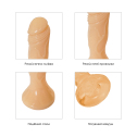 Гелевий фалоімітатор Adam, довжина 12,3 см, ширина 3 см, колір тілесний