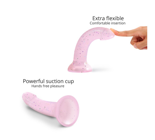 Фалоімітатор з блискітками Love To Love DILDOLLS - STARLIGHT, ультрам’який