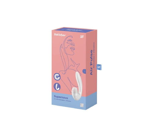 Вакуумный вибратор Satisfyer Supernova White, 2 положения ствола