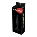 Анальная пробка на присоске MAI Attraction Toys №35 Black, длина 15,5см, диаметр 3,8см