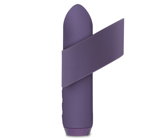Минивибратор Je Joue - Classic Bullet Vibrator Purple с глубокой вибрацией и фиксацией на палец