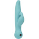 Вібратор-кролик Touch by SWAN - Trio Teal, сенсорне керування, ротація, діаметр 3,8 см