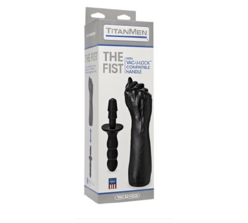 Кулак для фістинга Doc Johnson Titanmen The Fist with Vac-U-Lock Compatible Handle, діаметр 7,6 см