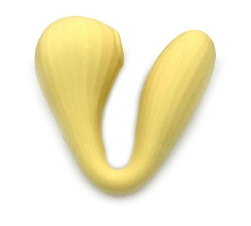 Вакуумний вагінально-кліторальний стимулятор Magic Motion Bobi Yellow, керування зі смартфона