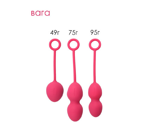 Набор вагинальных шариков со смещенным центром тяжести Svakom Nova Plum Red