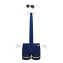 Еротичний костюм пілота Obsessive Pilotman set 2XL/3XL, боксери, манжети, комір з краваткою, окуляри