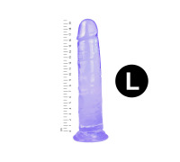 Гелевий реалістичний фалоімітато Denis розмір L, Довжина 19,5 см Діаметр 4 см, Бузковий