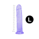Гелевий реалістичний фалоімітато Denis розмір L, Довжина 19,5 см Діаметр 4 см, Бузковий