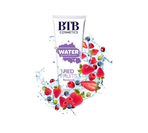 Змазка на водній основі BTB FLAVORED RED FRUITS з ароматом червоних фруктів (100 мл)