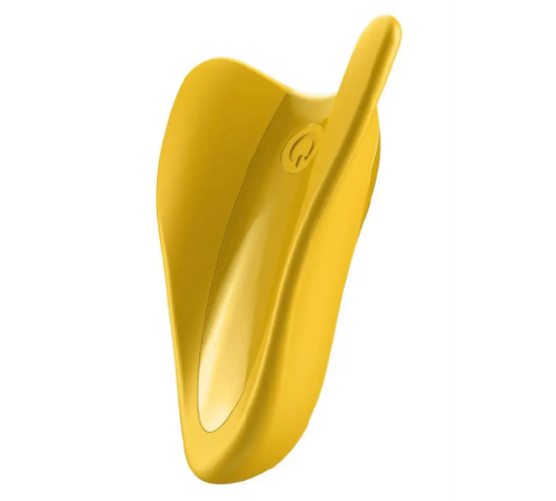 Вібратор ергономічної форми на палець Satisfyer High Fly Yellow