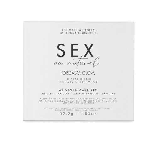 Натуральна харчова добавка для підвищення лібідо Bijoux Indiscrets Sex au Naturel — Orgasm Glow
