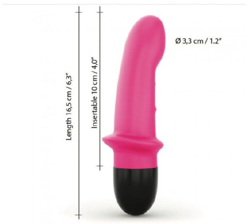 Вібратор Dorcel Mini Lover Magenta 2.0 перезаряджуваний, для точки G і масажу простати