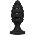 Анальний плаг зі спіральним каналом Doc Johnson Platinum Premium Silicone — The Blast — Black