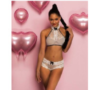 Кружевной эротический комплект с топом S/M