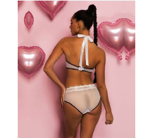 Кружевной эротический комплект с топом S/M