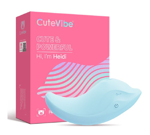 Вибратор и вакуумный стимулятор CuteVibe Heidi Blue