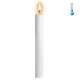 Свеча БДСМ Тонкая Белая высота 16 см