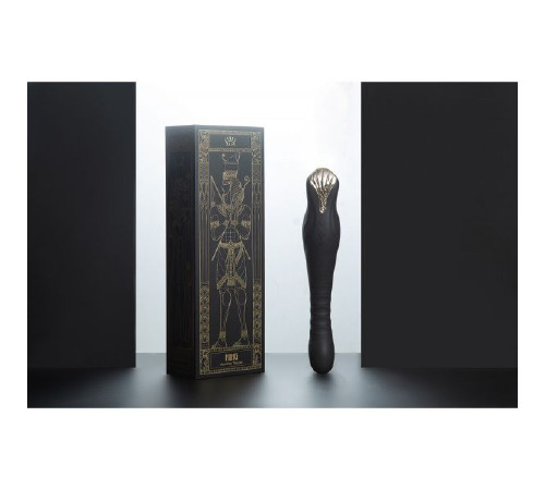 Вібромасажер з фрикціями та керуванням зі смартфона ZALO KING, Obsidian Black