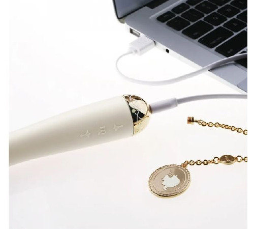 Вибратор для точки G с подключением к телефону ZALO Momoko Vanilla White