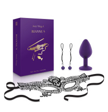 Романтический подарочный набор RIANNE S Ana's Trilogy Set II: пробка 2,7 см, лассо для сосков, маска
