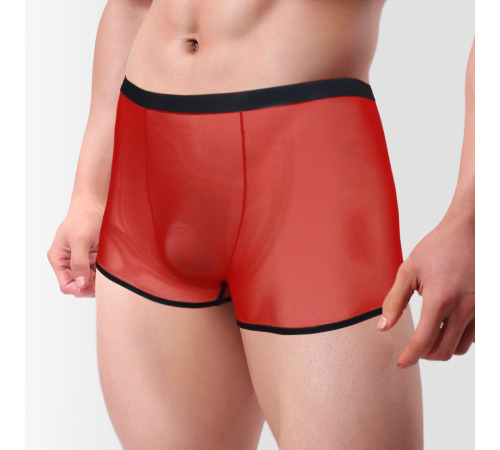 Мужские трусы с открытым доступом L-2XL, красные