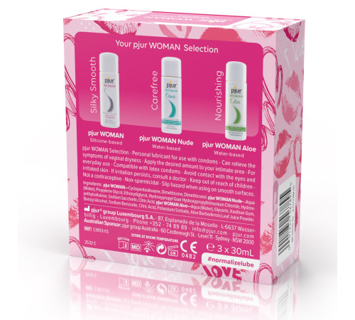 Набір мастил pjur Woman Selection - THIS ONE'S FOR YOU, 3 види мастил серії Woman