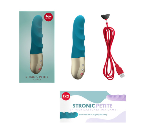Мини-пульсатор Fun Factory STRONIC PETITE deep sea blue, 8 режимов, подходит для начинающих