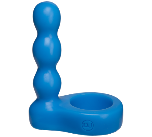 Насадка для двойного проникновения Doc Johnson The Double Dip 2 Blue, для пениса или игрушки