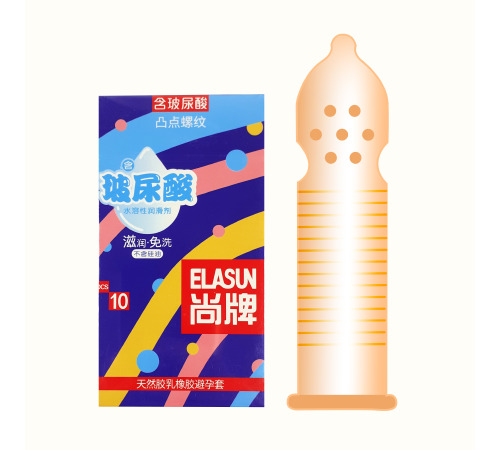 Ультратонкі презервативи Elasun (10шт) в лінію і крапочку