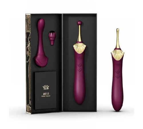 Вибратор двухсторонний Zalo BESS Purple