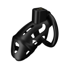 Клетка для пениса LOCKINK SEVANDA Plastic Penis Chastity Cage, черная, 3 кольца разных размеров