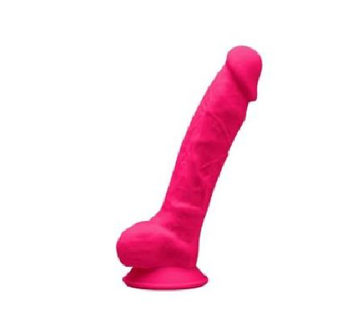 Фаллоимитатор SilexD Johnny Pink (MODEL 1 size 7in), двухслойный, силикон+Silexpan, диаметр 3,8см